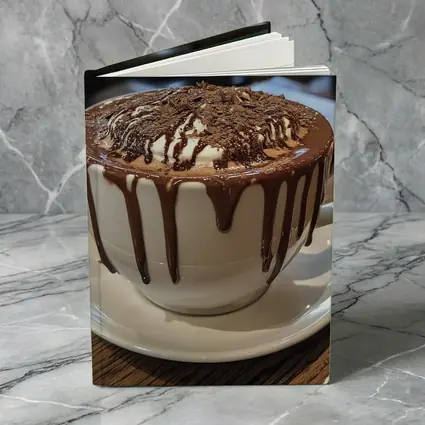 Hot Chocolate Dripping Cup Cafe Setting