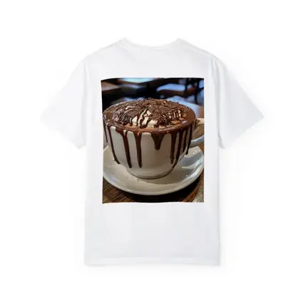 Hot Chocolate Dripping Cup Cafe Setting