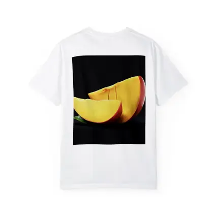 Fresh Mango Slices on Dark Background