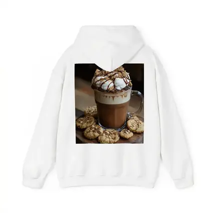 Hot Chocolate Whipped Cream Cookies Wooden Board