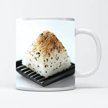 Japanese Onigiri Rice Ball Black Plate