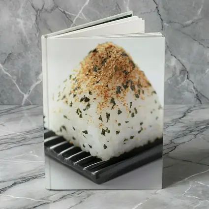 Japanese Onigiri Rice Ball Black Plate