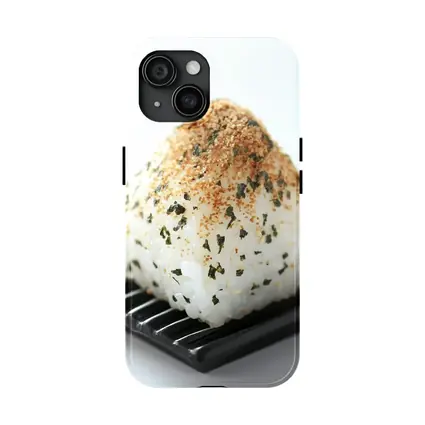Japanese Onigiri Rice Ball Black Plate