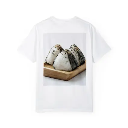 Onigiri Rice Balls on Wooden Tray