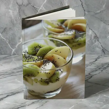 Kiwi Fruit Yogurt Cups Chia Seeds
