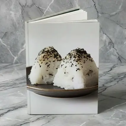 Japanese Onigiri Rice Balls on Plate