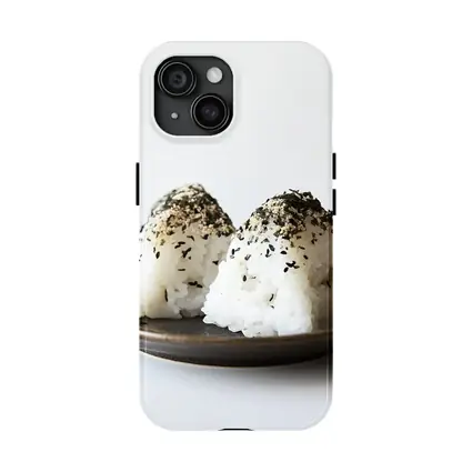 Japanese Onigiri Rice Balls on Plate