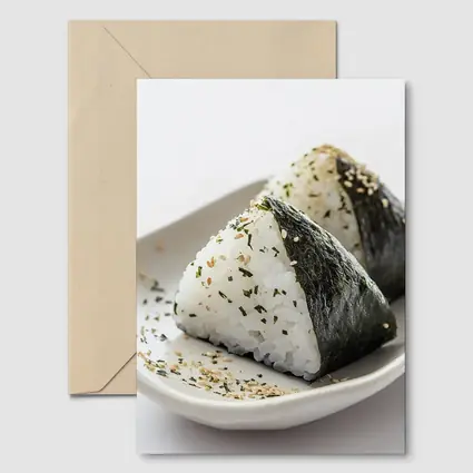 Onigiri Rice Balls With Nori Seaweed