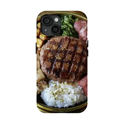 Grilled Burger Rice Bowl Meat Platter