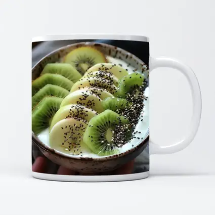 Kiwi Yogurt Bowl With Chia Seeds