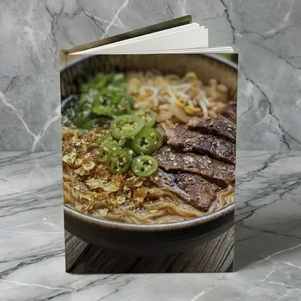 Beef Ramen Bowl With Gold Flakes