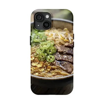 Beef Ramen Bowl With Gold Flakes