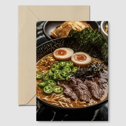 Rich Ramen Bowl With Beef And Nori