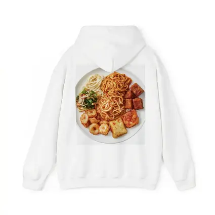 Korean Spicy Noodles Tteokbokki Tofu White Plate