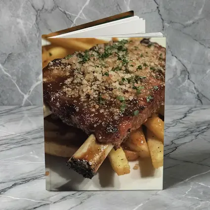 BBQ Ribs With Crispy French Fries Plate