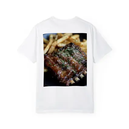 BBQ Ribs With Fries Dark Plate