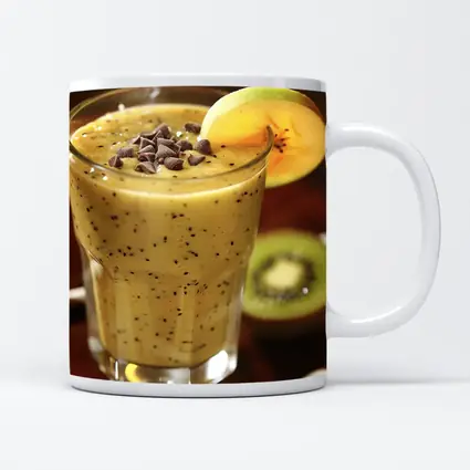 Kiwi Mango Smoothie With Chocolate Chips