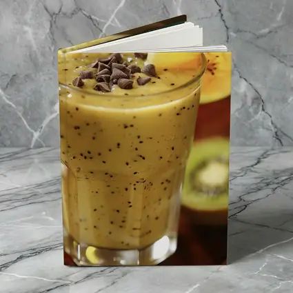 Kiwi Mango Smoothie With Chocolate Chips