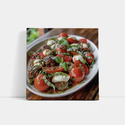 Caprese Salad Mozzarella Tomatoes Fresh Basil