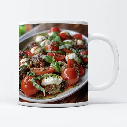 Caprese Salad Mozzarella Tomatoes Fresh Basil
