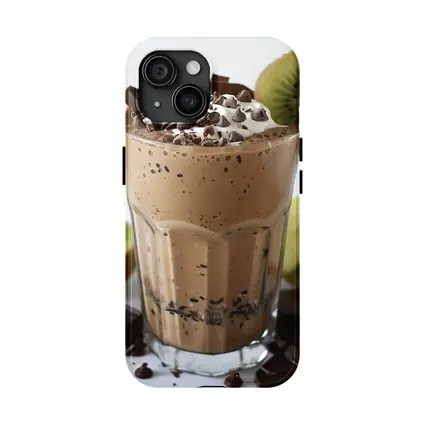 Chocolate Smoothie With Kiwi And Apple