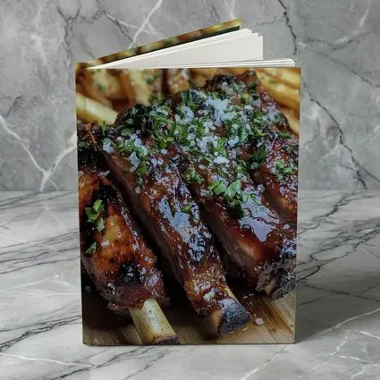 Glazed BBQ Ribs With Golden French Fries