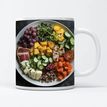 Colorful Health Bowl With Fresh Ingredients