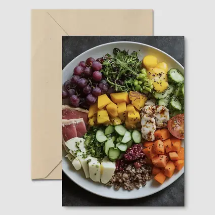 Colorful Health Bowl With Fresh Ingredients