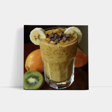 Banana Chocolate Smoothie With Fresh Fruits