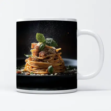 Spaghetti Bolognese Dark Dramatic Fine Dining