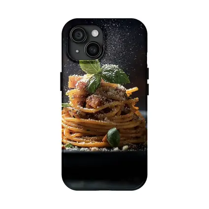 Spaghetti Bolognese Dark Dramatic Fine Dining