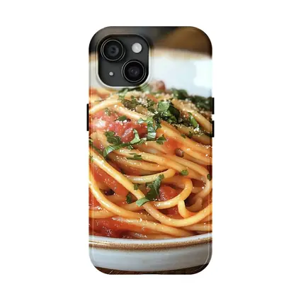 Spaghetti Tomato Sauce Basil Parmesan Bowl