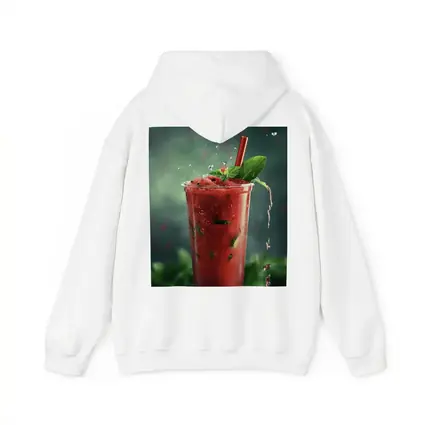 Watermelon Mint Slush Drink Green Background