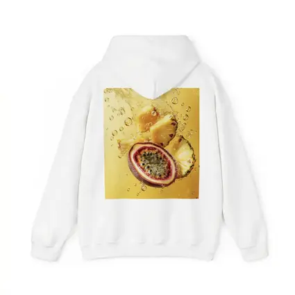 Passion Fruit Pineapple Splash Golden Background