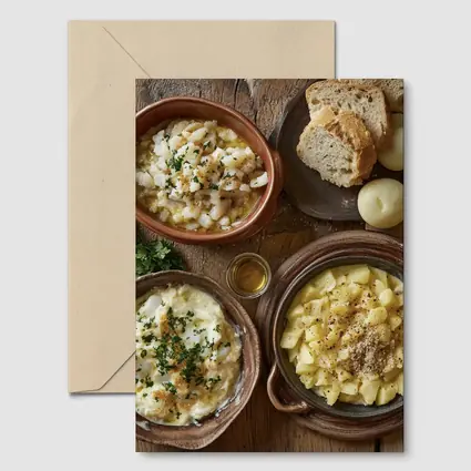 Bacalhau Portuguese Cod Dishes Rustic Table