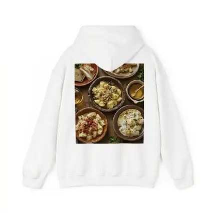 Rustic Cod Fish Dishes on Wooden Table