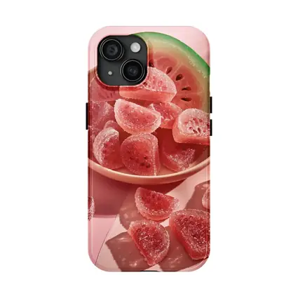 Watermelon Gummy Candies Pink Sugar Coated