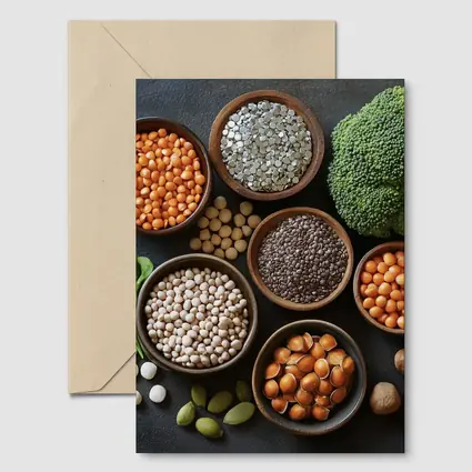 Legumes Seeds Vegetables Dark Stone Background