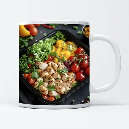 Grilled Chicken Meal Prep Bowl Fresh Vegetables