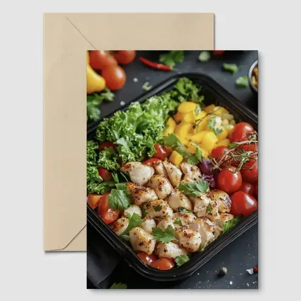 Grilled Chicken Meal Prep Bowl Fresh Vegetables