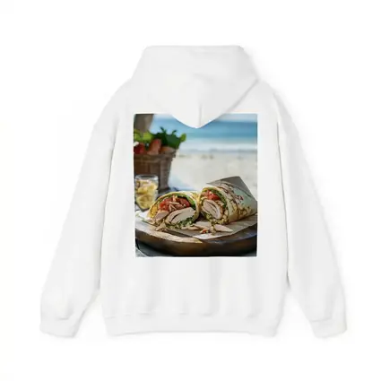 Chicken Wrap Sandwich On Beach Setting