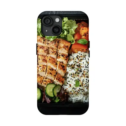 Grilled Chicken Bento Box With Rice