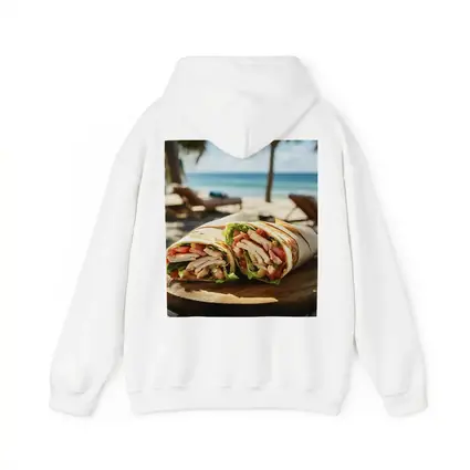 Chicken Wrap Sandwich on Sunny Beach