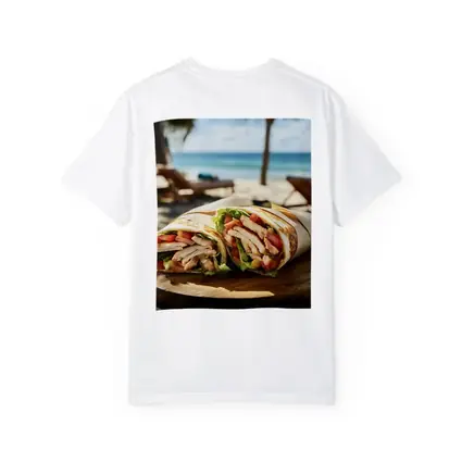 Chicken Wrap Sandwich on Sunny Beach