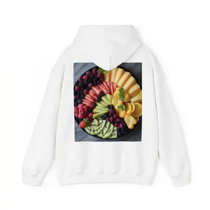 Colorful Fresh Fruit Platter Overhead View
