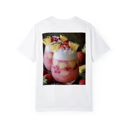 Strawberry Pineapple Coconut Tropical Layered Drinks