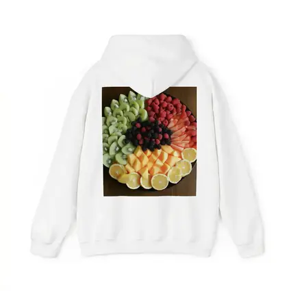 Fresh Fruit Platter Overhead View Dark Plate