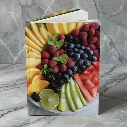Fresh Fruit Platter Arranged on Marble