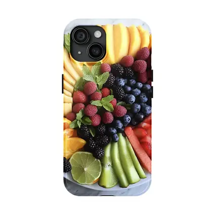 Fresh Fruit Platter Arranged on Marble