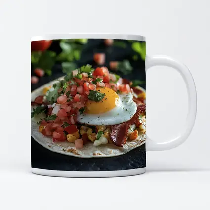 Breakfast Taco Fried Egg Pico De Gallo